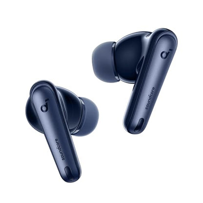 Soundcore by Anker Liberty 4 NC Wireless Earbuds | 98.5% Noise Reduction, Adaptive Noise Cancelling to Environment, Hi-Res Sound, 50H Battery, Wireless Charging, Bluetooth 5.3 - color: Navy Blue