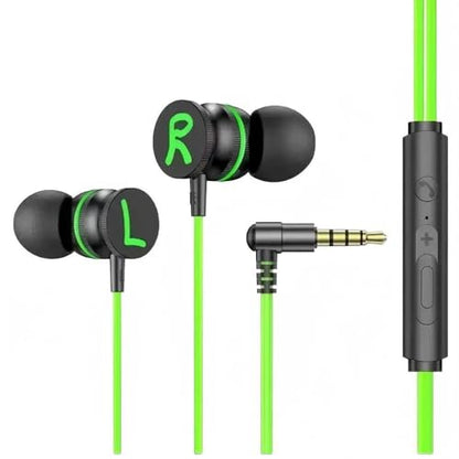 Wired Earbuds with Microphone,3.5mm Magnetic in-Ear Headphones with Volume Control and Noise Cancelling,Compatible with Phone,Tablet, Laptop(Green) - color: Green