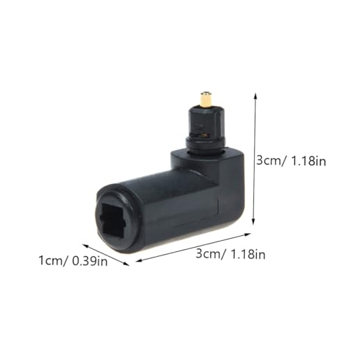 MERRYHAPY 5pcs Fiber Optic Adapter SMA Male to Female Right Angle Audio Adaptor Plated for Tight and Congested Areas