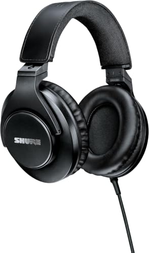 Shure SRH440A Over-Ear Wired Studio Headphones – Professional Monitoring & Recording Earphones with Accurate Frequency Response, Adjustable Collapsible Design, Black (Pack of 6) - size: 3.25 (Pack of 6), style: Gen 2