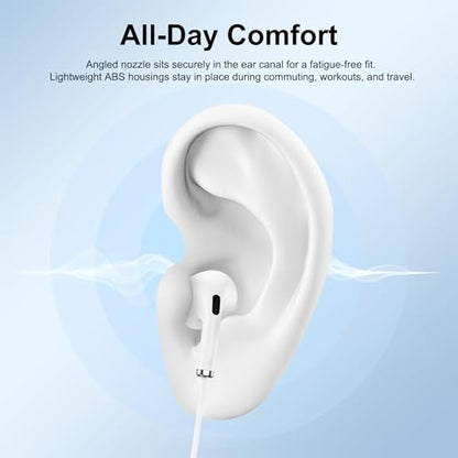USB C Wired Headphone for iPhone 18 Pro Max/18 Pro/Duo/17 Pro Max/17 Pro/17