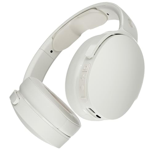 Skullcandy Hesh Evo Wireless Over-Ear Bluetooth Headphones - Bone | Bluetooth, Noise Isolating Fit, 36 Hours Battery, Foldable, Lightweight Design, Microphone, Travel, Commuting, Studying - color: Bone
