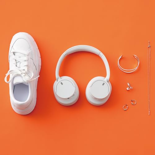 Sony WH-CH720NW Noise Canceling Wireless Bluetooth Headphones - Built-in Microphone - up to 35 Hours Battery Life and Quick Charge - Matte White - color: White
