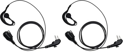 G Shape Earpiece Walkie Talkie Radio Headset Ear Piece with PTT Mic Compatible with HYT Hytera BD502 BD502i PD502 PD562 TC-508 TC-580 (Pack of 2) - size: Standar (Pack of 2)