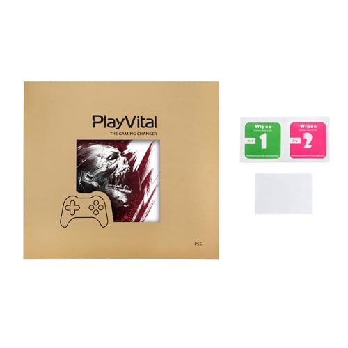 PlayVital Full Set Skin Sticker for ps5 Slim Console Disc Edition (The New Smaller Design), Vinyl Skin Decal Cover for ps5 Controller & Headset & Charging Station & Media Remote - Blood Zombie - color: Blood Zombie