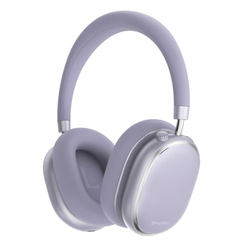 Srhythm NiceComfort 95 Adaptive Noise Cancelling Headphones Wireless | Bluetooth with Spatial Audio,Transparency,ENC,HD Sound,Low Latency for Gaming,Slim Headphones Lightweight - color: Romantic Purple