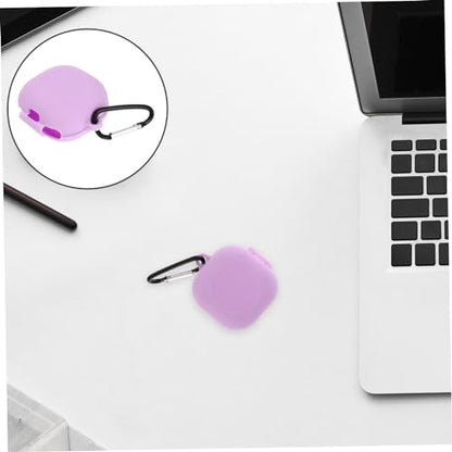 Buds Live Earphone Case Protective Cover for Wireless Earbuds Earbuds Compatible Carrying Ring - color: Purple