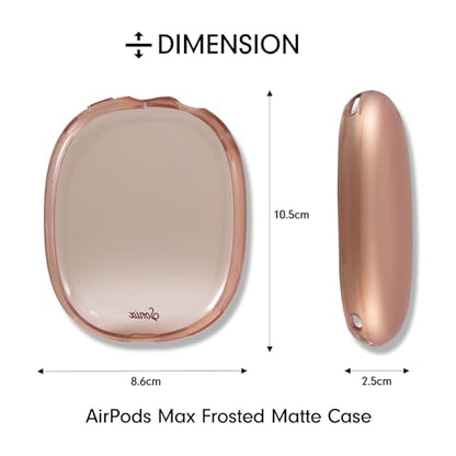 Sonix Protective Case for AirPods Max 2 & 1 | Headphones Cover | Frosted Matte Mauve Coffee - color: Frosted Matte Mauve