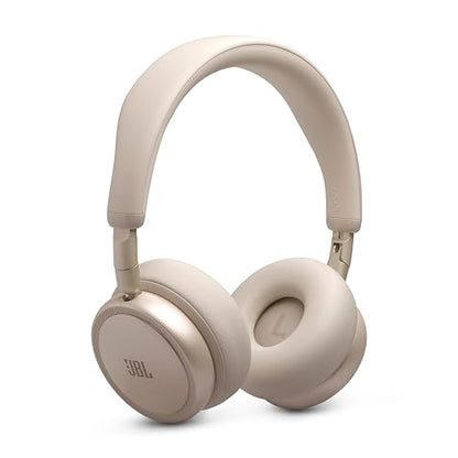 JBL Live 680NC - Noise Cancelling Headphones - Champagne | JBL Signature Sound with Hi-Res Audio wired and wireless, True Adaptive Noise Cancelling 20, real time calibration - color: Champagne
