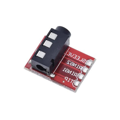 12Sets Red 3.5mm Audio Jack Breakout Headphone Video Audio MP3 Jack Module MP3 Socket Breakout Board Audio Jack Module for Arduino