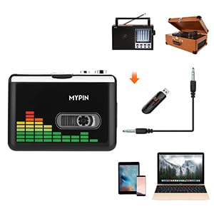USB Cassette to MP3 Converter, Portable Cassette Tape Player No PC Required