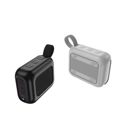 Silicone Case for JBL GO4 Portable Bluetooth Speaker, Soft Drop-Proof Protective Cover Scratch-Resistant Carrying Case with Carabiner (White) - color: White