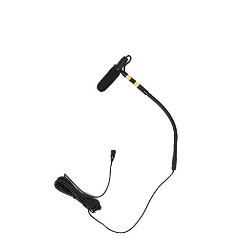 Professional Cello Microphone with 48V Phantom Power | External Rechargeable Power Supply Kit, Clip-On Condenser Mic, Flexible Gooseneck, XLR Wired Connect