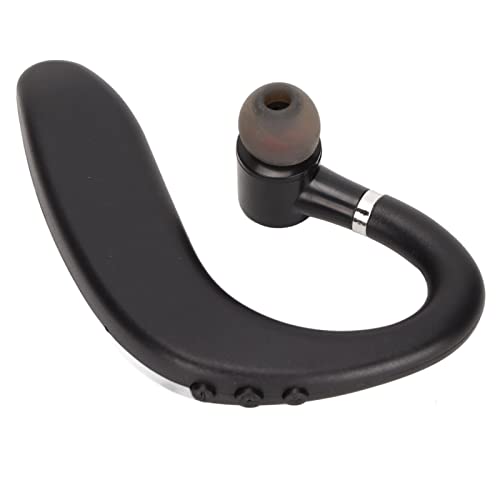 Dpofirs Bluetooth 5.2 Single Ear Headset Ultralight Hands Free Business Earphone with Dual Noise Reduction, Ergonomic Ear Hook, 25H Talk Time, IPX6 for Sport Driving Office