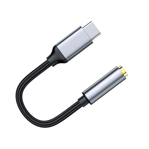 3.5mm 1/8 8th Inch Aux to USB C USBC Audio Headphone Jack Adapter Converter | USBC to Female AUX 1/8 3.5mm Audio Headphone Jack Dongle Converter Adapter for iPhone 17 16 15 Mac Samsung Pixel Moto Laptop