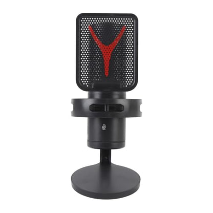 Fabater USB Microphone, Quick Mute Noise Cancellation RGB Lights Gaming Microphone, Podcast with Popfilter Shock Mount for Gaming Streaming Podcasts