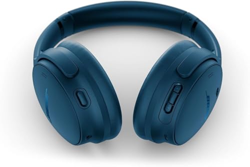 Bose QuietComfort Headphones Bundle with Fast Charger - Wireless Bluetooth Over-Ear Noise Cancelling Headphones with Mic, USB-C Charging, Deep Bass, Up to 24 Hours Playtime (Twilight Blue) - color: Twilight Blue