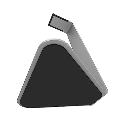 Kanto H1 Universal Headphone Stand - Silver - Solid Steel Construction - Curved Silicone Resting Surface - color: Silver, style: H1 Universal