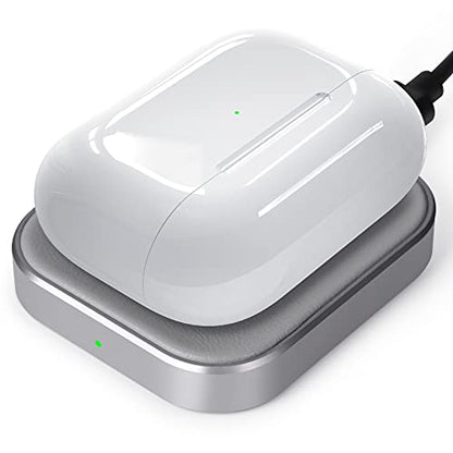 AirPods Pro Charger - Wireless Charging Station for AirPods 4 (withActive Noise Cancellation)/ 3rd/ 2rd, Gray - color: Aluminum(Grey)-for AirPods