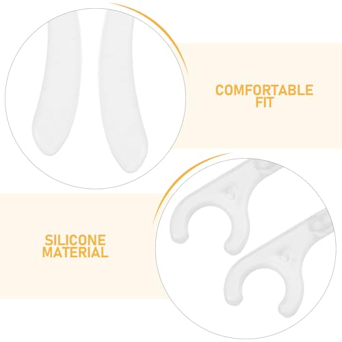 10pcs Wireless Earphone Ear Hooks - 360° Rotatable Silicone Earbud Earloops - Anti-Slip Sports Earbud Holder Clamps - Earpeice Clip Accessories for Secure Fit - color: Transparent