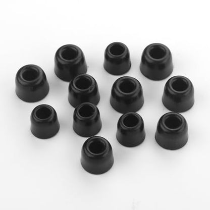 6 Pairs Memory Foam Earbud Tips Slow-Rebound Foam Earbud Tips Fits for 5mm-6mm in-Ear Earphones Blocking Noise Earbuds Tips with Storage Box S/M/L 3 Sizes Ear Replacement Tips (Inner 4.9mm, Black) - size: S/M/L (Inner size: 4.9mm)