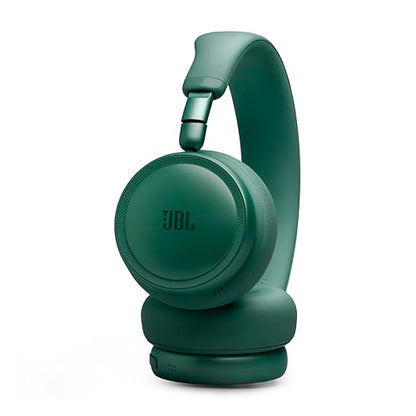JBL Live 680NC - Noise Cancelling Headphones - Green | JBL Signature Sound with Hi-Res Audio wired and wireless, True Adaptive Noise Cancelling 20, real time calibration - color: Green