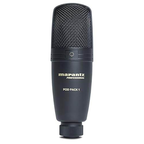 Marantz Professional Pod Pack 1 USB Microphone with Boom Arm | Includes Boom Arm, Plug and Play USB, PC and Mac Compatible, for Voice Chat, Content Creation, Gaming, Streaming and Podcasts - style: USB Mic w/ Boom Arm