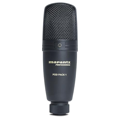 Marantz Professional Pod Pack 1 USB Microphone with Boom Arm | Includes Boom Arm, Plug and Play USB, PC and Mac Compatible, for Voice Chat, Content Creation, Gaming, Streaming and Podcasts - style: USB Mic w/ Boom Arm
