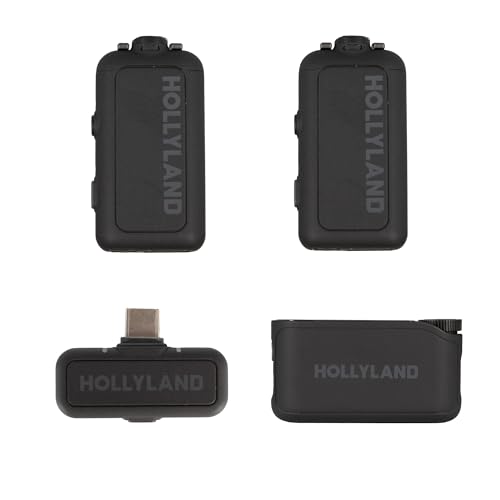Hollyland Lark MAX 2 Combo Wireless Microphone System Bundle with Cables, 2-Person 2.4GHz Mic Kit for Camera and Phone - style: Combo (2 TX+ Camera RX+ USB-C RX)