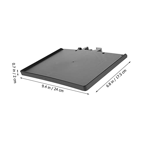 Mic Rack Stand Clamp-On Accessory Tray Sound Card Tray Thickened ABS Material Black