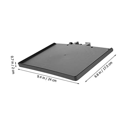 Mic Rack Stand Clamp-On Accessory Tray Sound Card Tray Thickened ABS Material Black