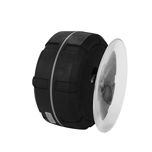 Shower Speaker, IPX7 Waterproof Bluetooth Speaker with HD Bass, Suction Cup & Durable Hook, Built-in Mic for Hands-Free Calls, Pool, Beach, Outdoor(Grey) - color: Gray