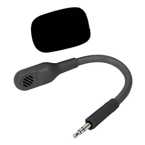 Headphone Mic Attachment, 3.5mm Detachable Mic for Headset, OFC and PVC Mic Replacement for Razer Barracuda X Wireless Gaming Headphones