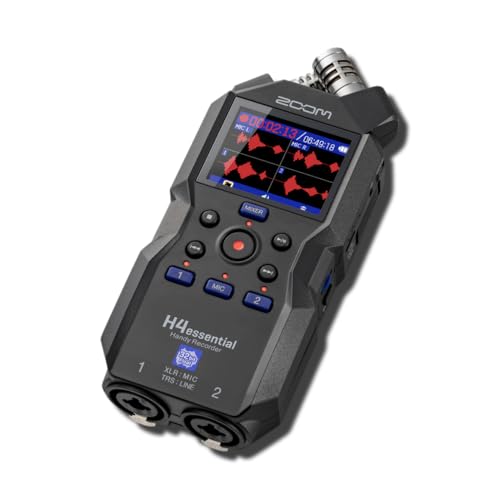 Zoom H4essential 32-Bit Float Recorder Bundle with StreamEye PDM-3 Dynamic Broadcast Mic, Tripod Stand, XLR Cable, Headphones — Podcast Mic Kit for Podcasting, Voice Over, Streaming, Field Recording
