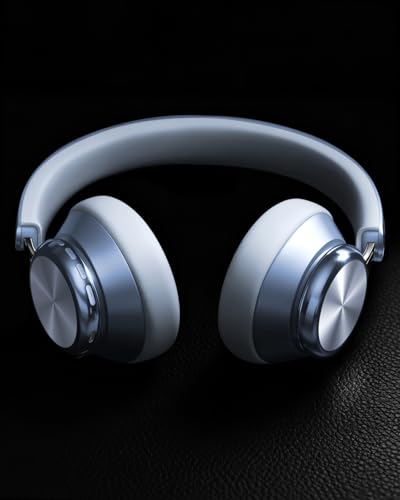 Wentronic Y03 Bluetooth Headphones Wireless Active Noise Cancelling Over Ear Headphones 48 Hours Playtime High Sound Quality 6 EQ Music Mode Headphones with Soft Ear Cushion - Blue - color: Blue