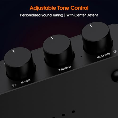 Douk Audio 2 Channel Bluetooth Amp: HiFi Stereo Amplifier | 300W×2 TPA3255 | Class D PFFB | Bass Treble Control | Headphone Out for Home Theater, Bookshelf Speakers (48V PSU)