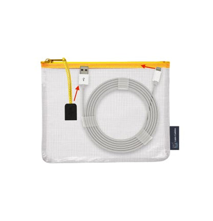 USB Cable Organizer Pouches, Color Coded Travel Cable Management Bags, 10 Pack