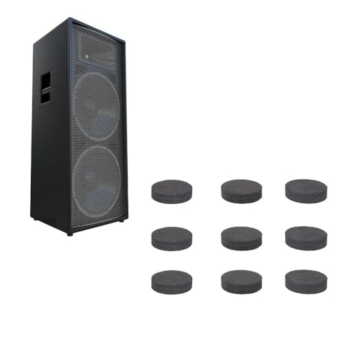 50Pcs Black EVA Foam Vibration Soundbar Isolation Pads Non Slip Thickened Adhesive Shock Absorption Pads Studio Monitors(40 * 10mm) - style: 40*10mm