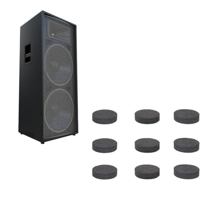 50Pcs Black EVA Foam Vibration Soundbar Isolation Pads Non Slip Thickened Adhesive Shock Absorption Pads Studio Monitors(40 * 10mm) - style: 40*10mm