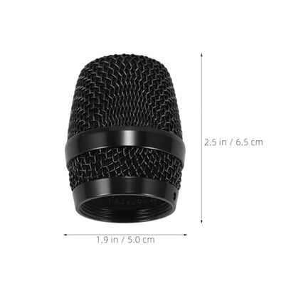 2Pcs Microphone Metal Head Cap Replacement Compatible for Beyer - 666 Mesh Wireless Mic Grille Ball Head - Microphone Grille Ball for KTV - size: 6.50X5.00X5.00CM