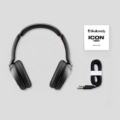 Skullcandy Icon 180 Wireless On-Ear Bluetooth Headphones - Future | 50 Hours Battery, Lightweight and Travel Ready, Secure Fit, Sweat and Water Resistant, Microphone iPhone Android, Foldable - color: Future