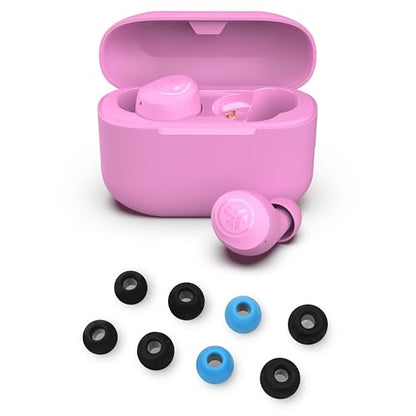 JLab Go Air Pop+ True Wireless Bluetooth Earbuds in Pink Plus Cloud Foam Mnemonic Earbud Tips