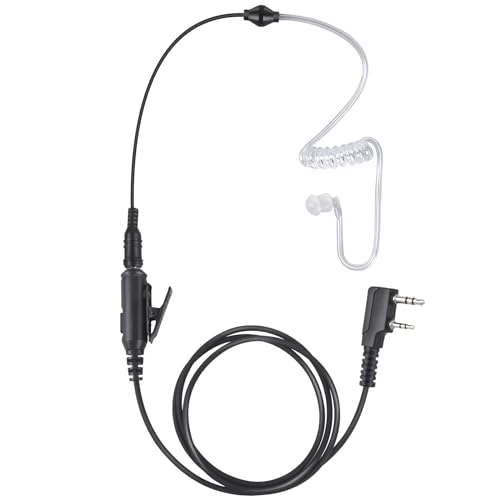 Renastar Two Way Radio Headset Walkie Talkie Earpiece with Mic for Baofeng UV-5R Kenwood NX-1200 Retevis H-777 RT21
