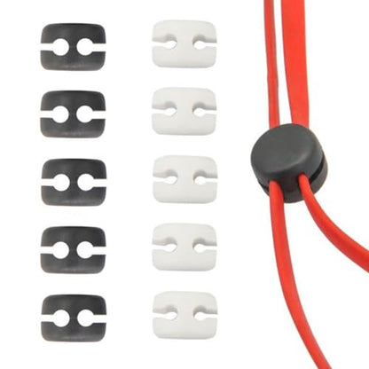 10 Pack Earphone Cable Slider Y Splitter Detachable Clip Adjusting Divider Stopper in Ear Monitor Wire Glider Buckle for IEM Earphone 2mm L/R Wired Earbuds IEMs Headphone HIFI In-ear Headset