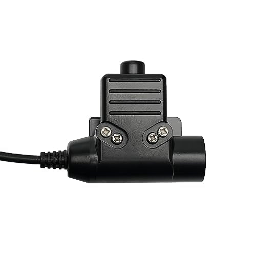 Civilian Z-Tactical U94 PTT Adapter Cable Plug Push to Talk for Baofeng UV-5R UV-82 BF-F8HP BF 888S Kenwood TK-308 TK-320 TK-2312 TK-3212 Walkie Talkie Two Way Radio