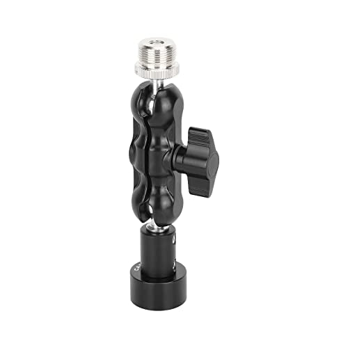 CAMVATE Mini Ball Head Microphone Mount with 5/8"-27 Male & Female Adapter