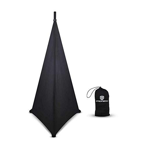 PRORECK Speaker Stand Cover Tripod Stand Skirt Skrim 360 Degree Cover Black - color: ONE PACK-BLACK