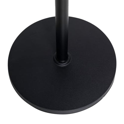 Shure by Gator Round Base Mic Stand with Standard Height-Adjustable Twist Clutch and 10" Base; (SH-RBMICSTAND10) - style: 10" Weighted Base