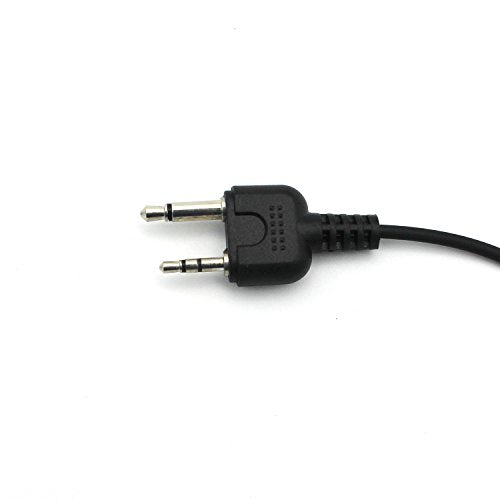 Over-Head Earpiece/Headset with Boom Mic &VOX for Midland/Alan GMRS/FRS GXT250 GXT1000VP4 LXT500VP3 LXT380 LXT118 2 Two Way Radios 2-pin Jack