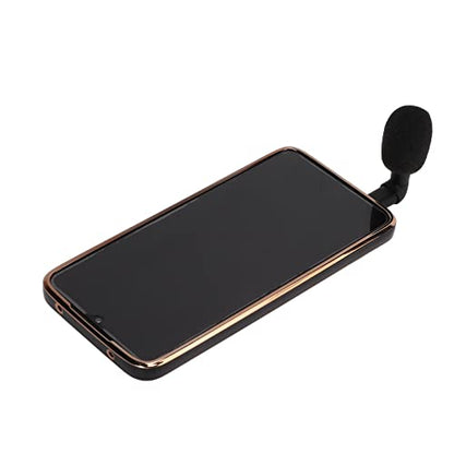 Mini Directional 3.5mm Jack Microphone Portable Small Mic Compact Mic High Sensitivity 360° Surround Sound for Smartphone Video Recording with No Charging Needed